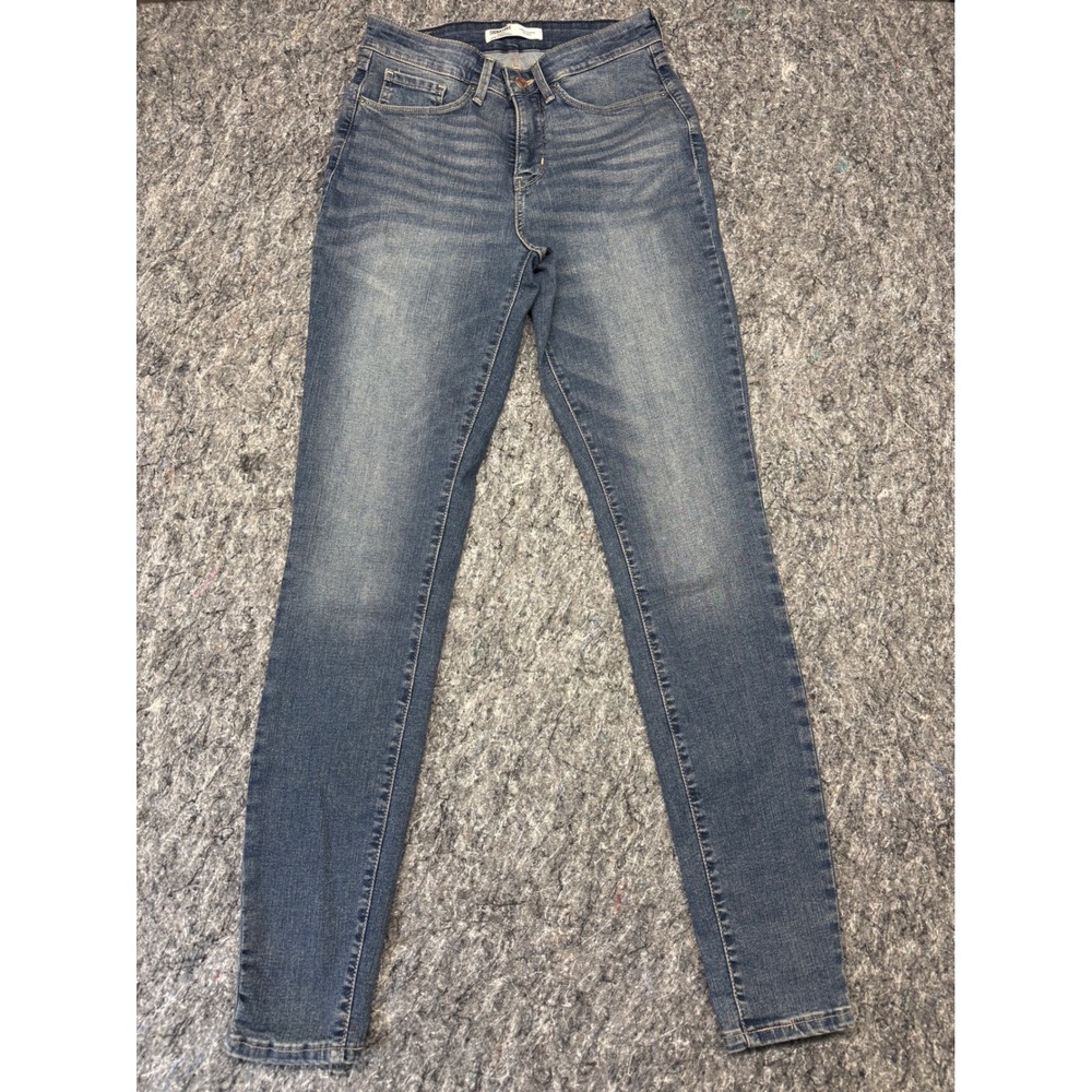 Signature Levi Strauss Gold Label Totally Shaping Skinny Jeans Blue Womens 26x29